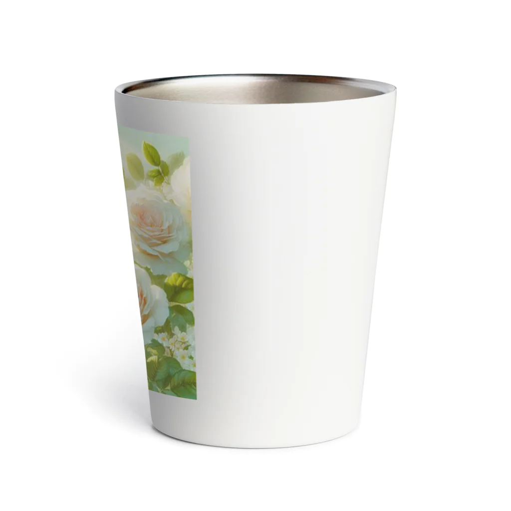 Rパンダ屋の「白薔薇」グッズ Thermo Tumbler