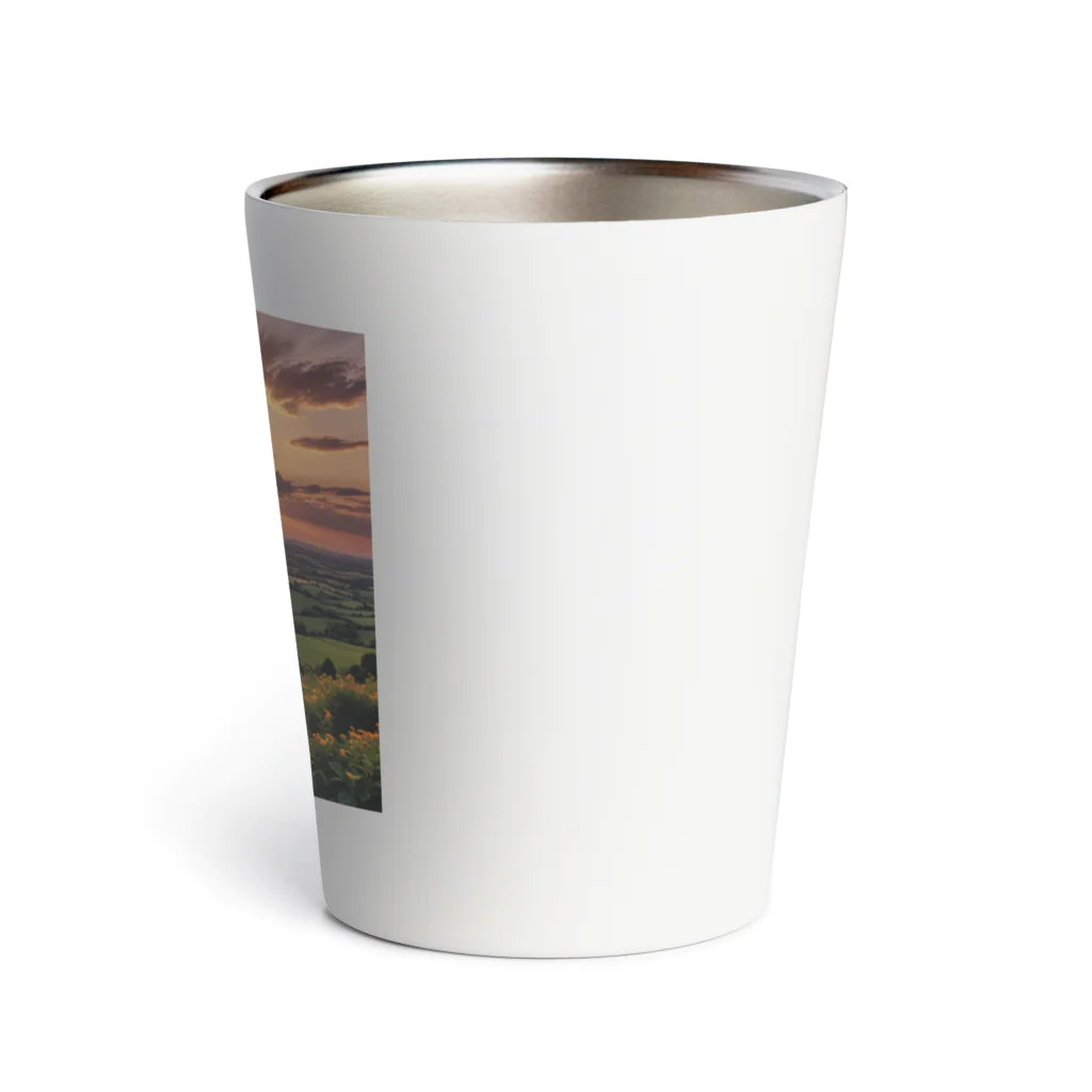 wassanwの日没の風景 Thermo Tumbler