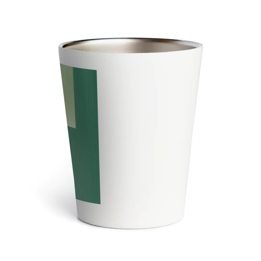 ASUTOMIのビルグッズ濃い緑色 Thermo Tumbler