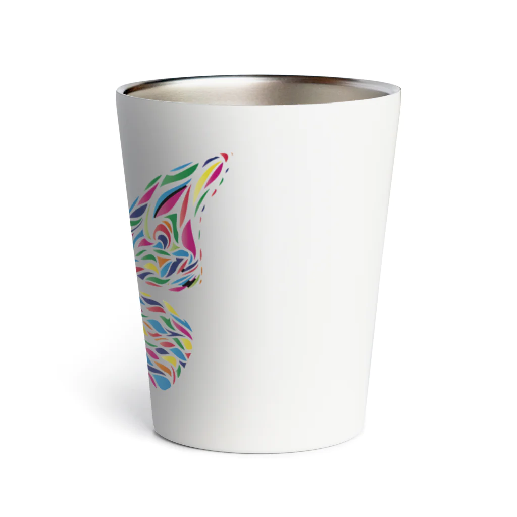 chicodeza by suzuriのビビッドな蝶々 Thermo Tumbler