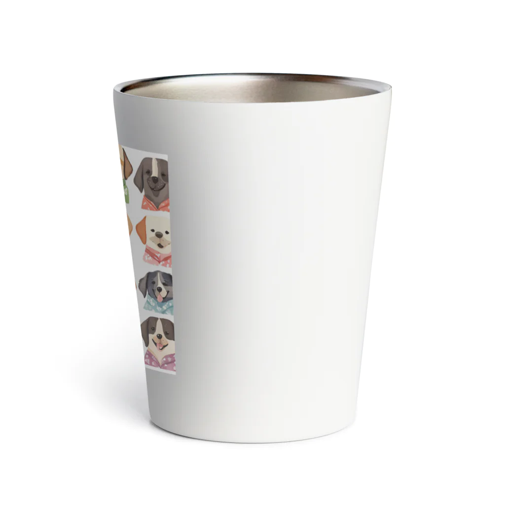 ハワイライフのアロハシャツ犬 Thermo Tumbler