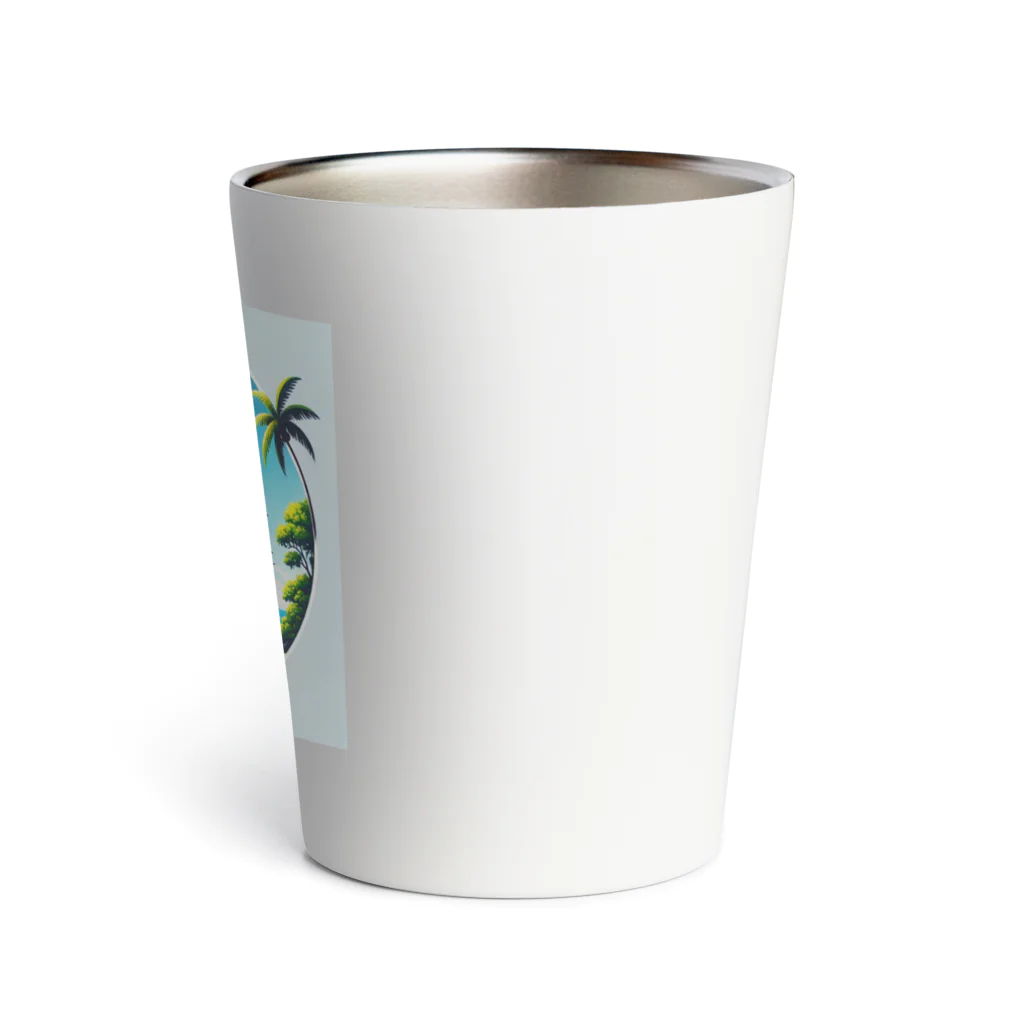 海の幸のカリブ海と船 Thermo Tumbler