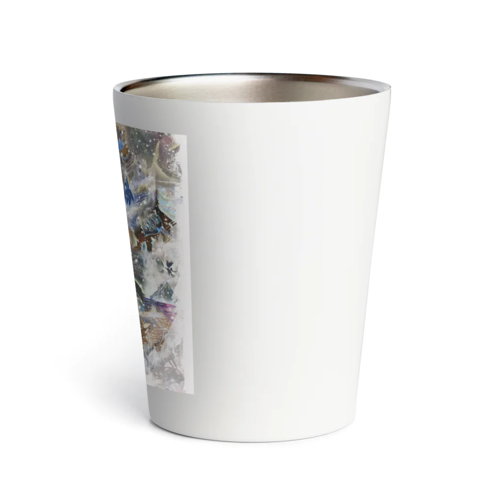 JUNGOonlyART 公式SHOPのオレンジカラーのピースデザイン Thermo Tumbler