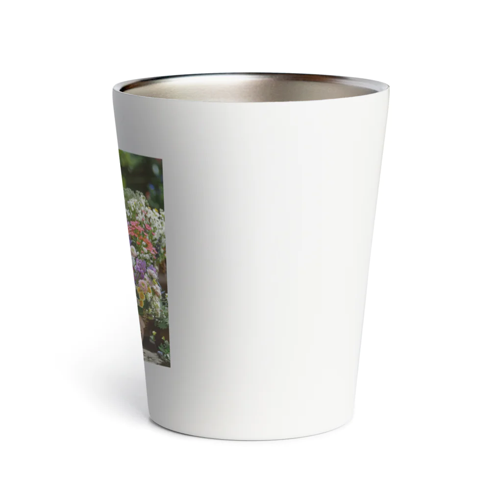 AQUAMETAVERSEの華やかな花が入った花かご　なでしこ1478 Thermo Tumbler