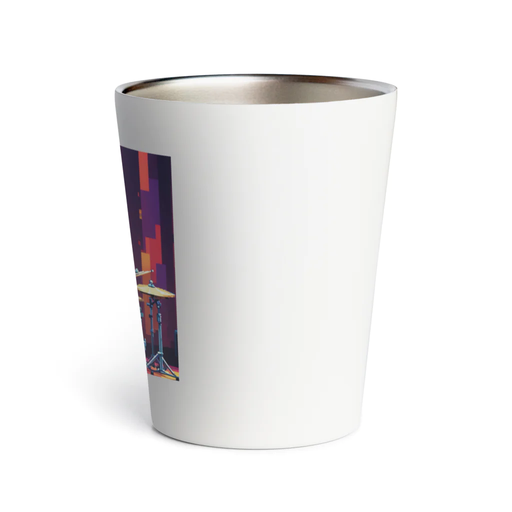 ミリススタイルのドラムを叩くシマリス Thermo Tumbler