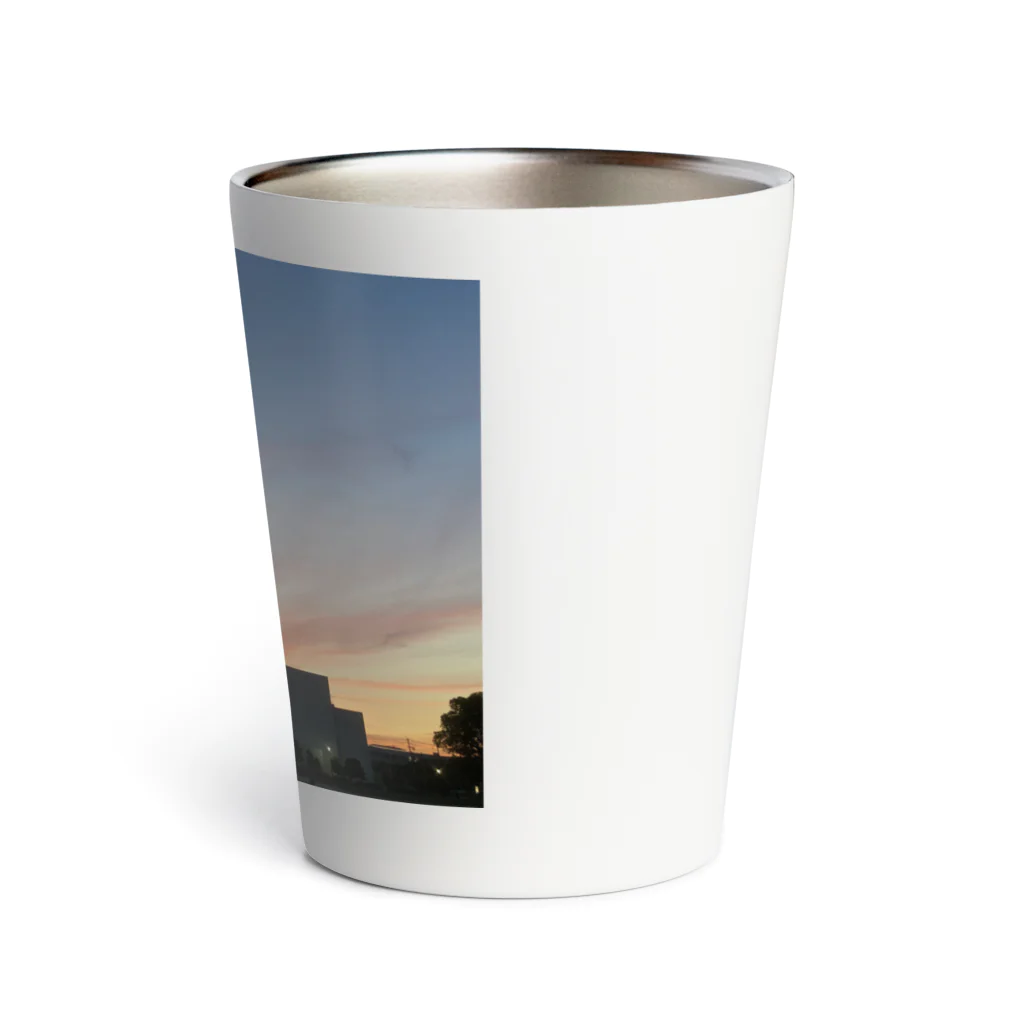 さちの部屋のとある日の夕焼け Thermo Tumbler