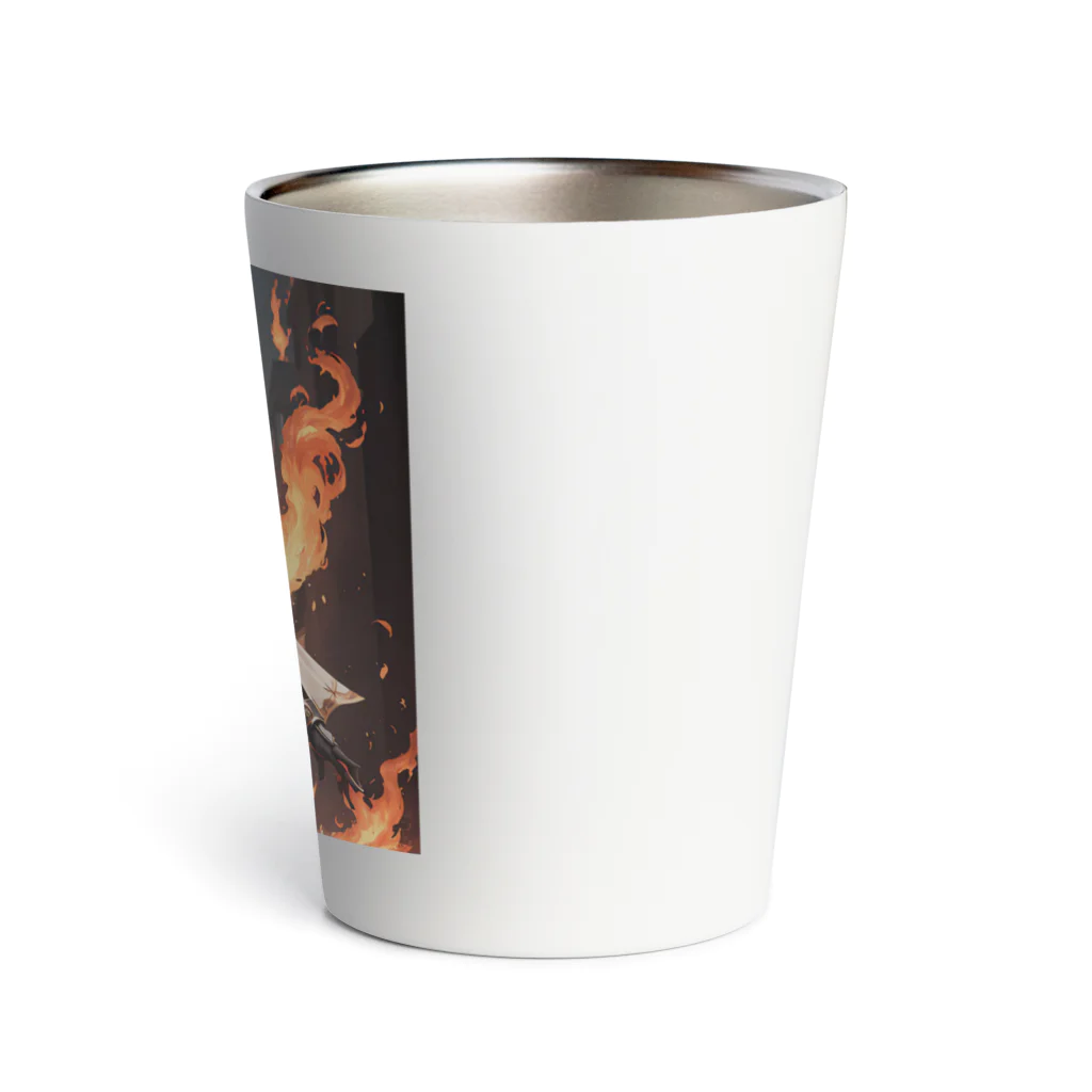 LONGSTONEのフレイムキャットガール Thermo Tumbler