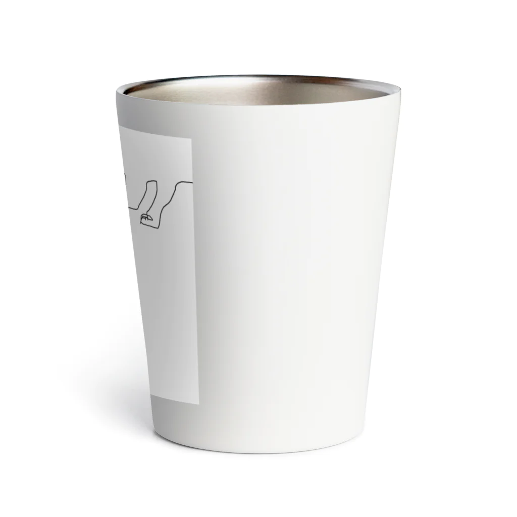 引き弱のコーヒーぶちまき猫様 Thermo Tumbler