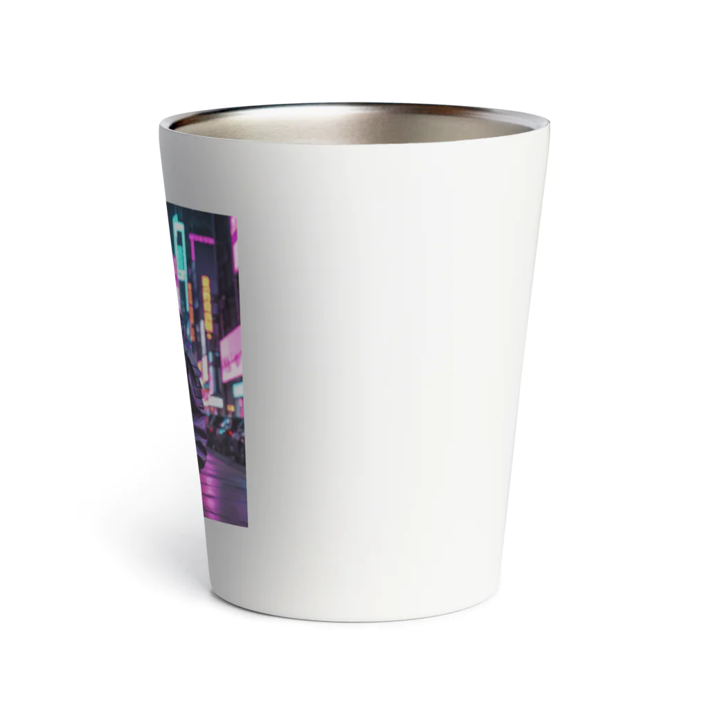 AI美女ワールドのサイバーパンク Thermo Tumbler