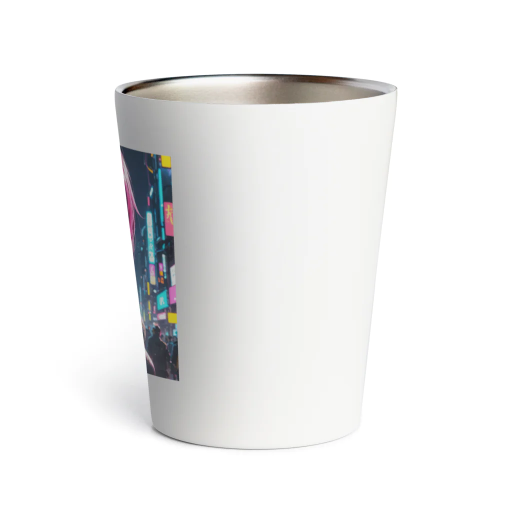 373Digital Lab shopのCyber Diva - サイバーパンクの歌姫 Thermo Tumbler