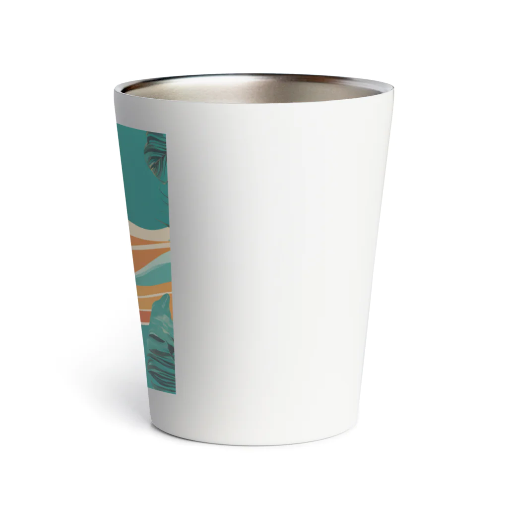 Retro Vibes TeesのAloha Waves Thermo Tumbler