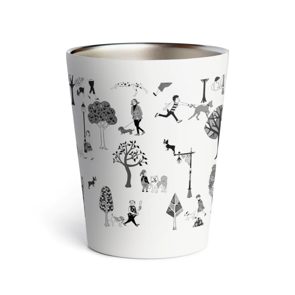 hilo tomula トムラ ヒロのThe Doggone Dog Is Mine Pattern Thermo Tumbler