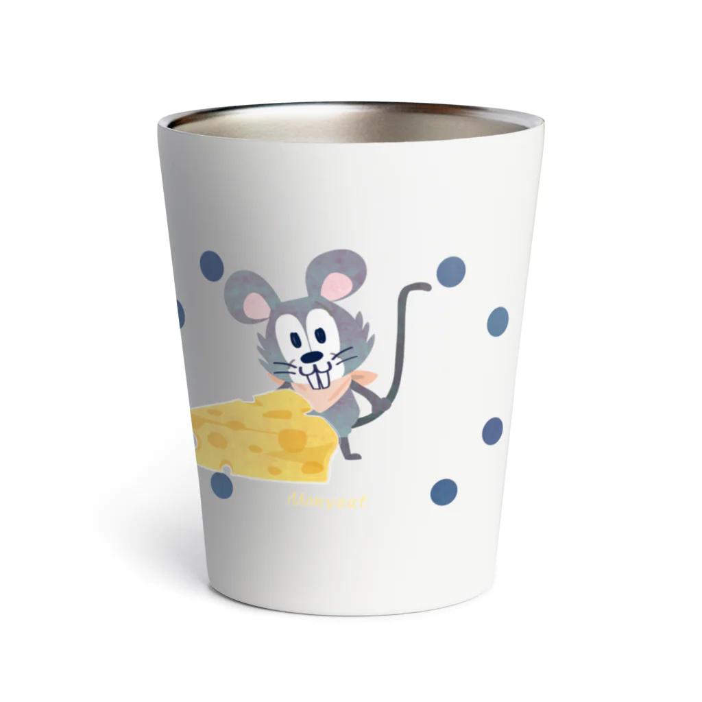 イラスト MONYAAT のチーズはここに！*グラス Thermo Tumbler