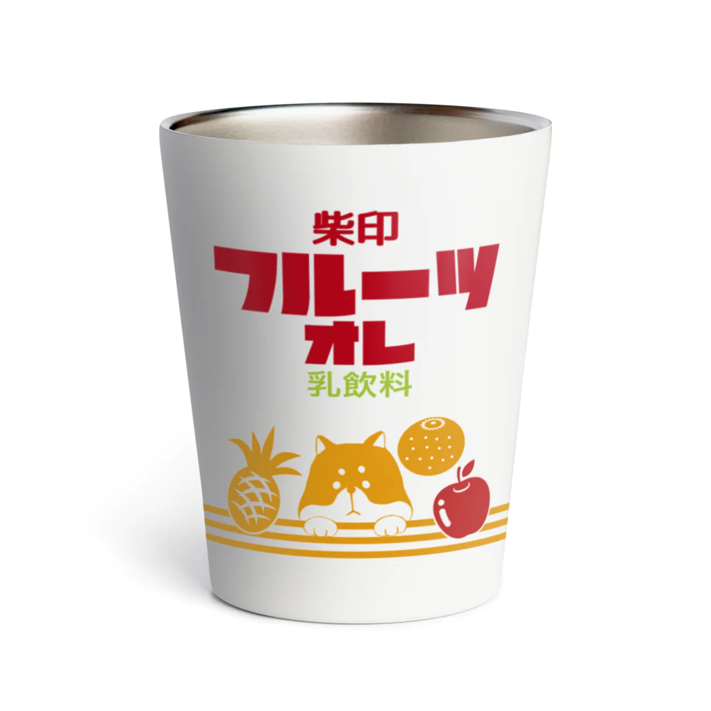 Supergirl Galleryの【柴組】柴印のフルーツオレ Thermo Tumbler