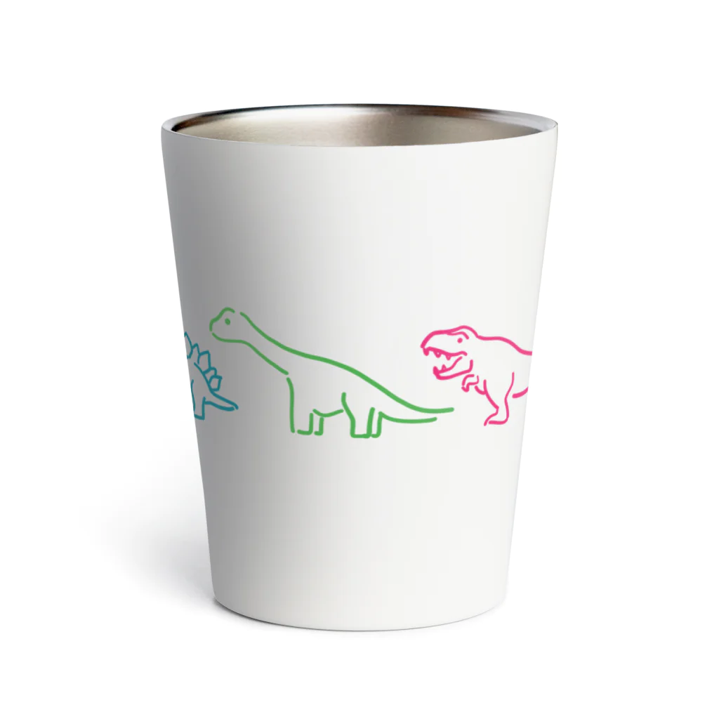 茉莉香｜MarikaのDINOSAURS Multi Colour Thermo Tumbler