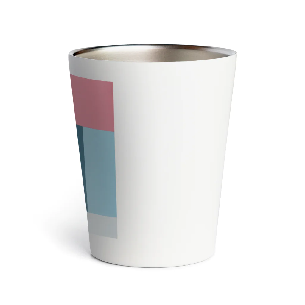 レターオールソーツのGeometric Letter series - Berry Mint 'H' Thermo Tumbler