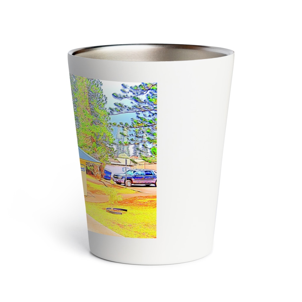 ラナイ島にある小さく可愛いbank Of Hawaii イラスト Thermo Tumbler By アロハスタイルハワイ Hawaii Goods801 Suzuri ラナイ島にある小さく可愛いbank Of Hawaii イラスト Thermo Tumbler By アロハスタイルハワイ Hawaii Goods801 Suzuri