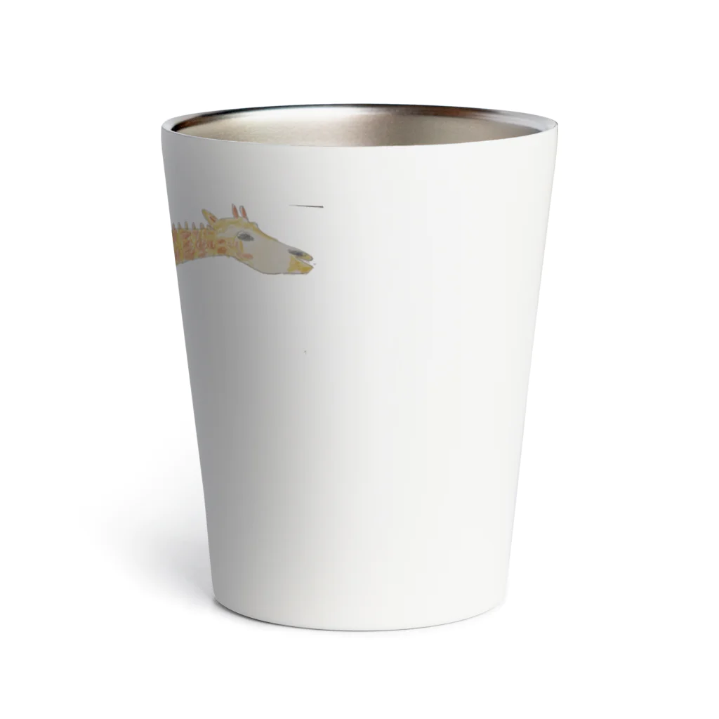 なんか・そんなのアミメキリンの絵 Thermo Tumbler