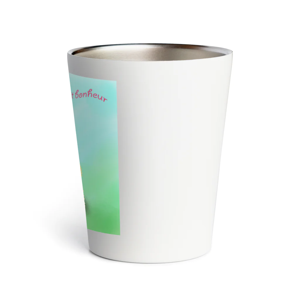 Ａｔｅｌｉｅｒ　Ｈｅｕｒｅｕｘのタンポポとサバトラ子猫② Thermo Tumbler