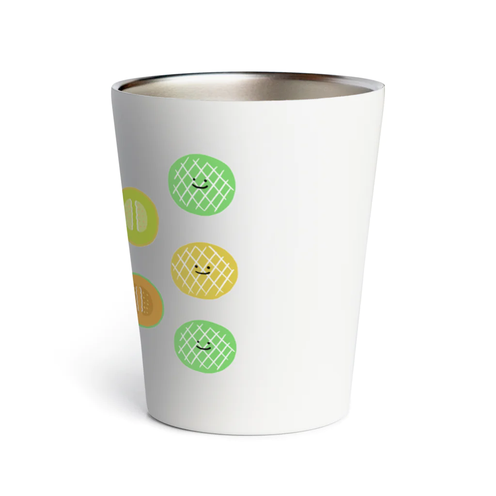 おで工房の 2色のメロンくん Thermo Tumbler