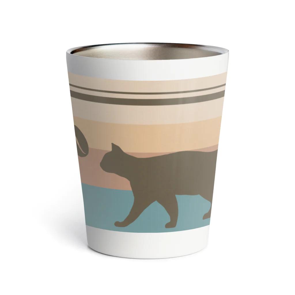 ねこや Ryoko -猫屋 りょうこ-のねこ　コーヒー豆との時間 Thermo Tumbler