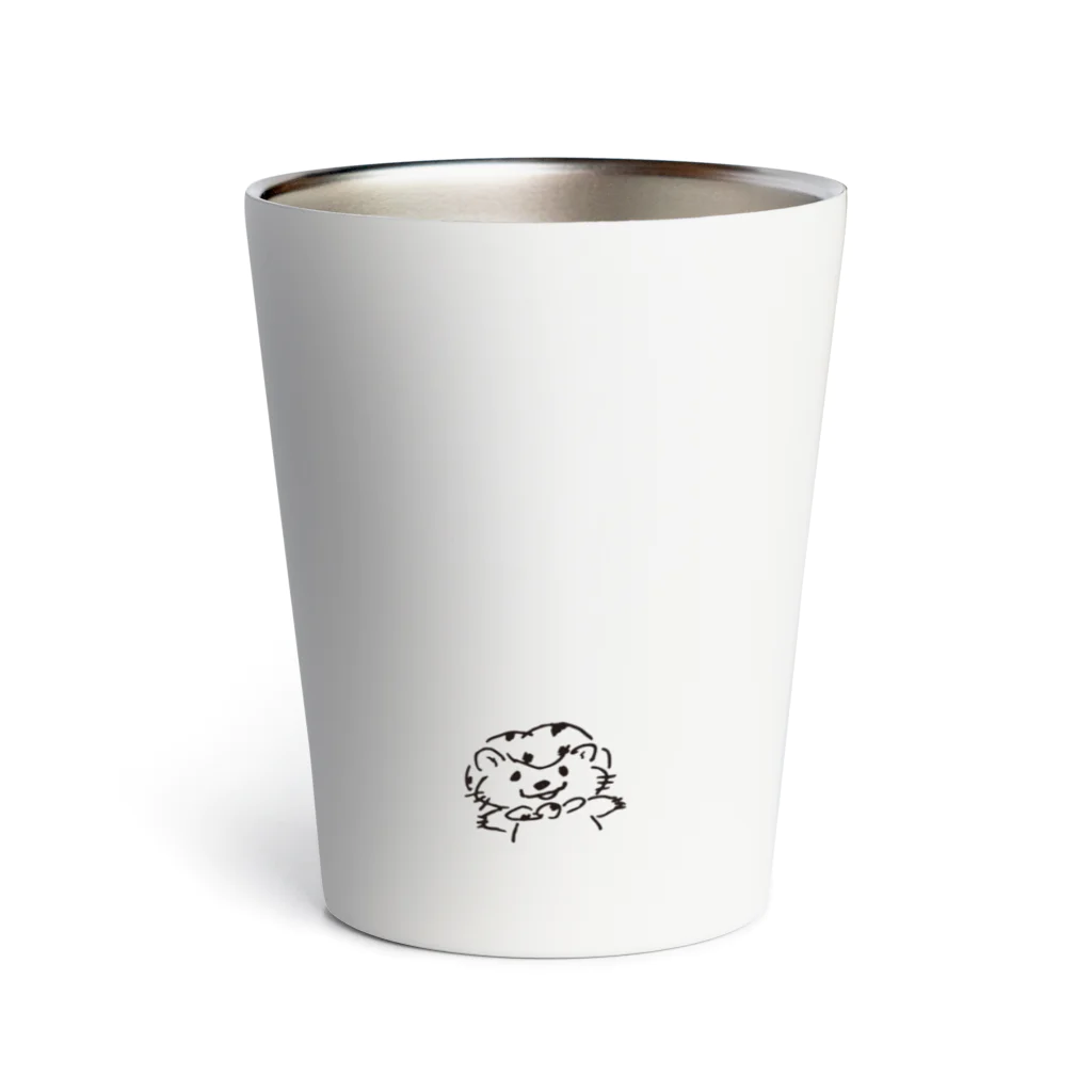 カワウソ祭屋さんのスナックカワウソONLINE_黒字 Thermo Tumbler