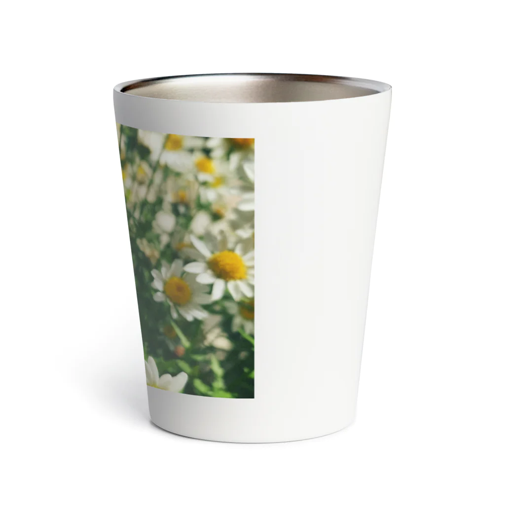 花畑写真館🌷の#1  白いお花 サーモタンブラー