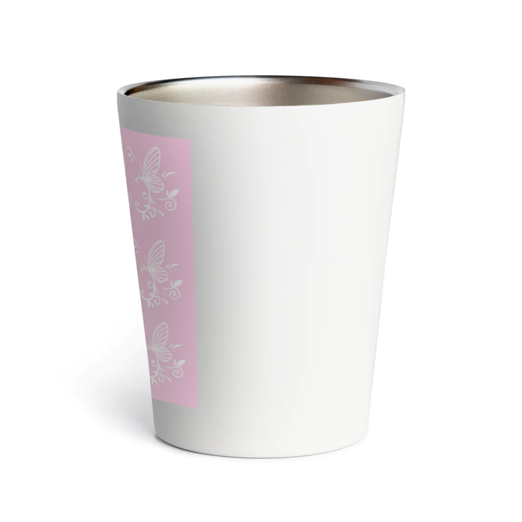 live love laugh！のアラベスク・ピンク Thermo Tumbler