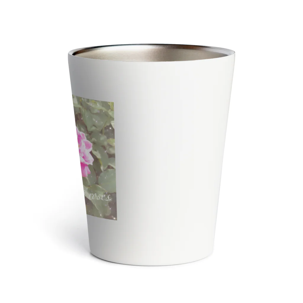 kopanの虹の世界のpink Rose Thermo Tumbler