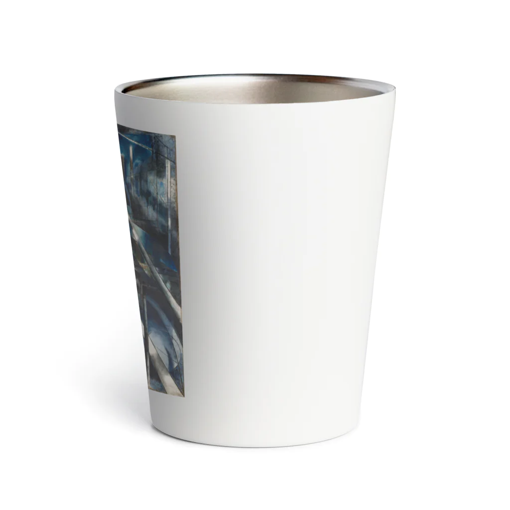 世界の絵画アートグッズのジョセフ・ステラ《ブルックリン橋》 Thermo Tumbler