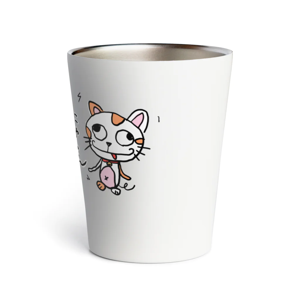 Koukichi_Tのお店の🐈バカネコ vs 狂犬ジョン🐕 Thermo Tumbler