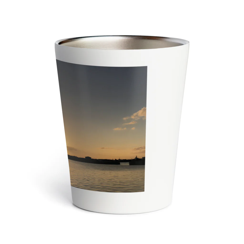 ゆんたく屋の沖縄の夕陽 Thermo Tumbler