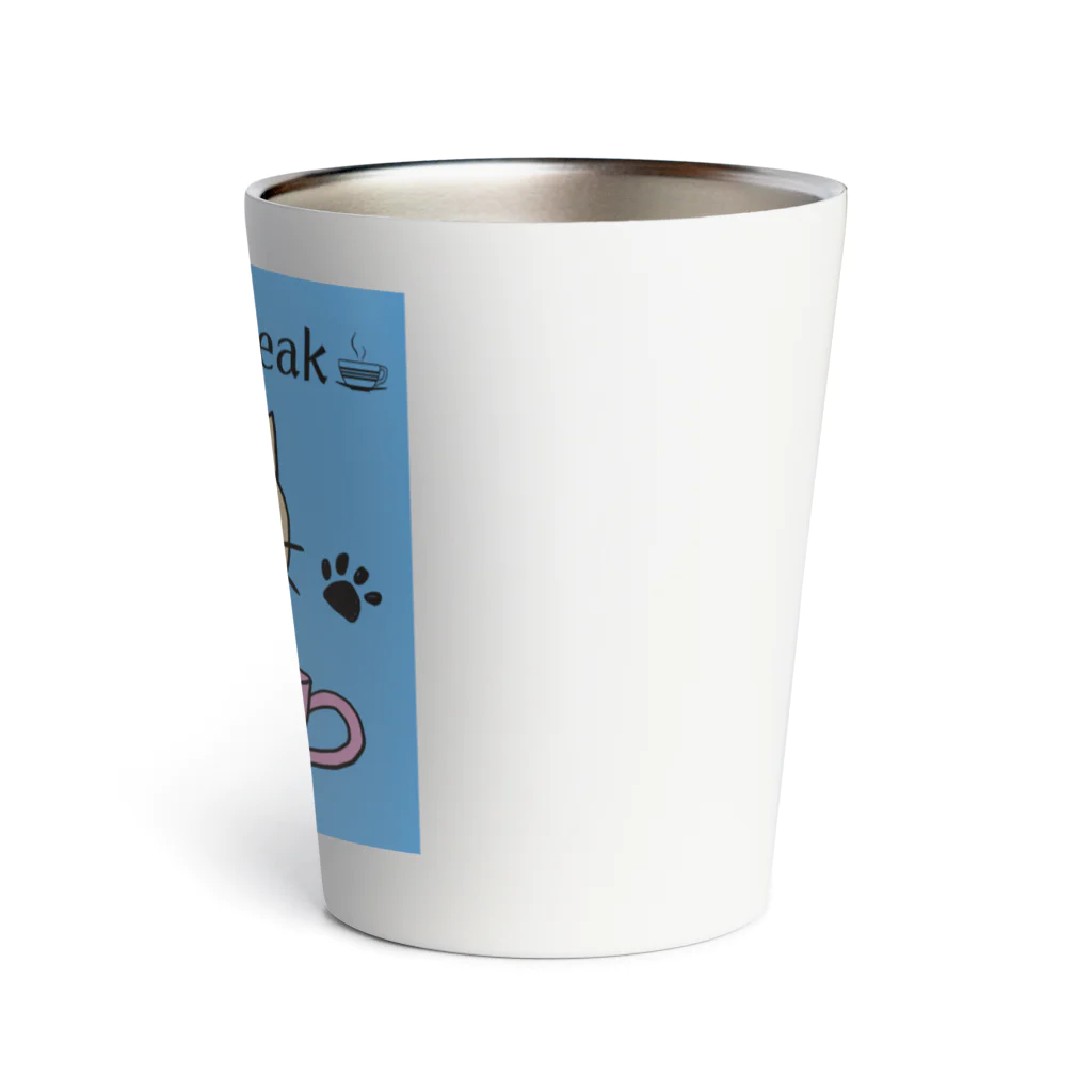 bibibi53のキジトラ さくら 猫（Coffee Break） Thermo Tumbler