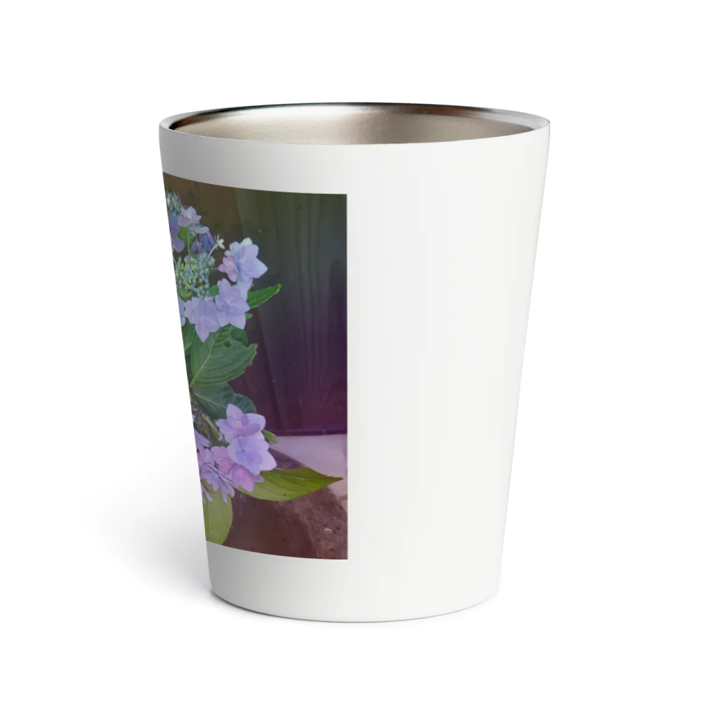 水彩屋の紫陽花（生花） サーモタンブラー