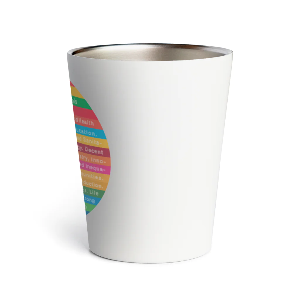 mincora.のSDGs - 17 Sustainable Development Goals - english ver. - Thermo Tumbler