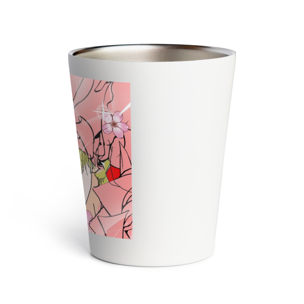 タケノコ八の古臭い絵 Thermo Tumbler