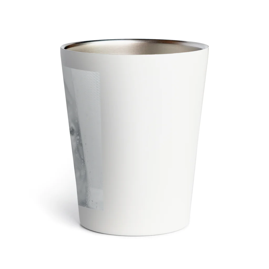 ミニチュアダックスくぅちゃんの雨の日も Thermo Tumbler