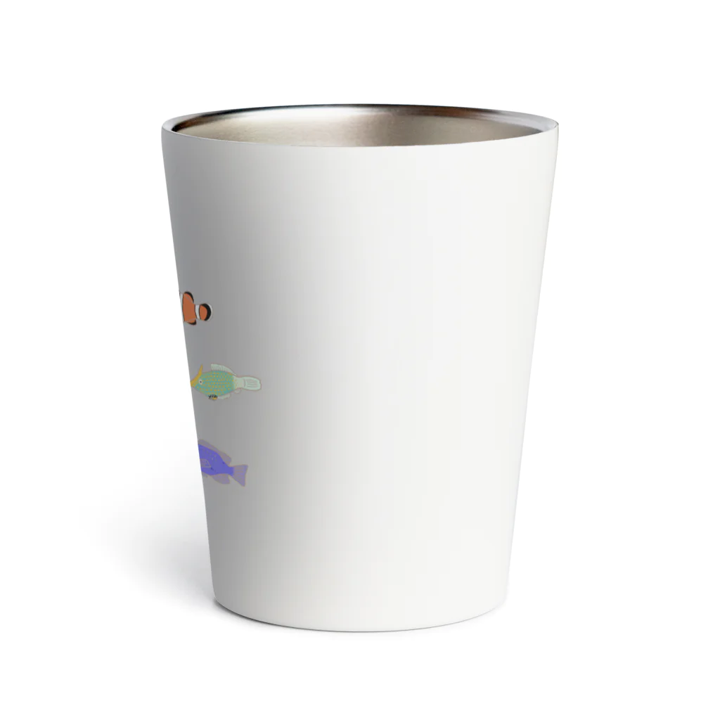 ハナのお店のカラフルな魚たち Thermo Tumbler