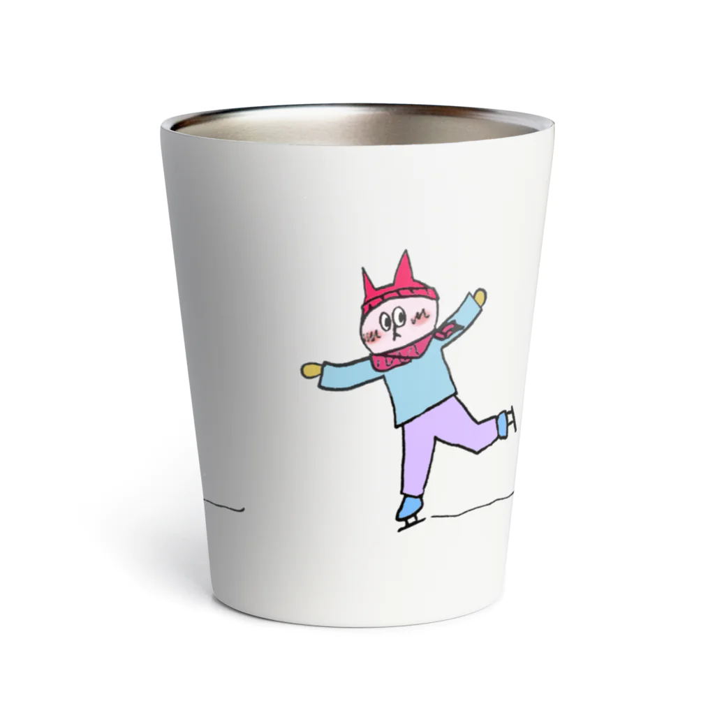 Quick Star TWO(ｸｲｯｸｽﾀｰﾂｰ) のねこし ねこし ねこし（３匹いるよ！） Thermo Tumbler