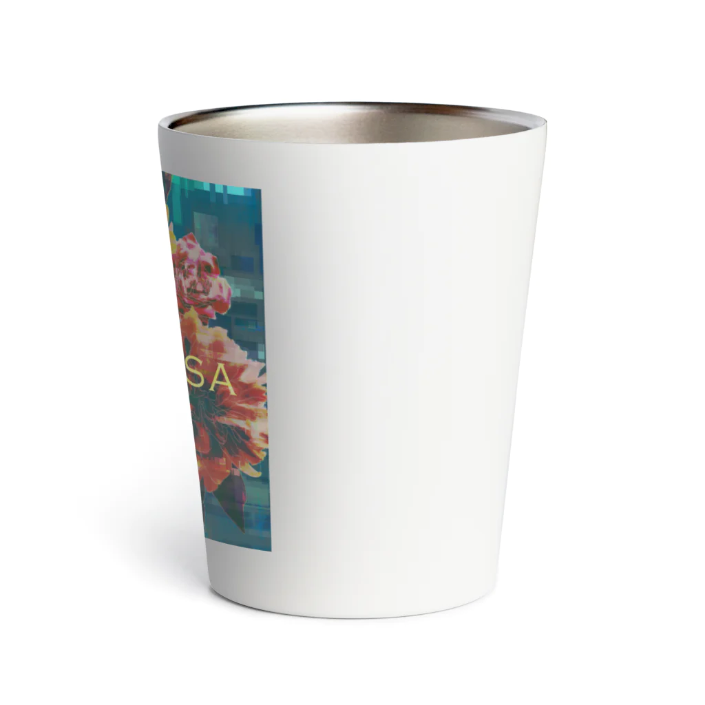 福陀落海灣公司の台湾花布 Thermo Tumbler