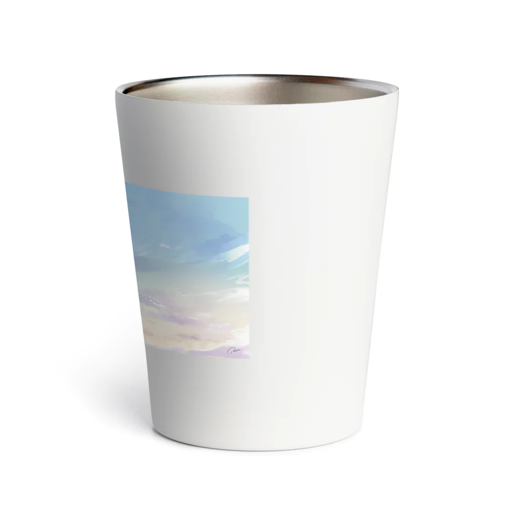 Joy. Ree Illustration SUZURI Shop のSky（ある日の空）-horizontal サーモタンブラー