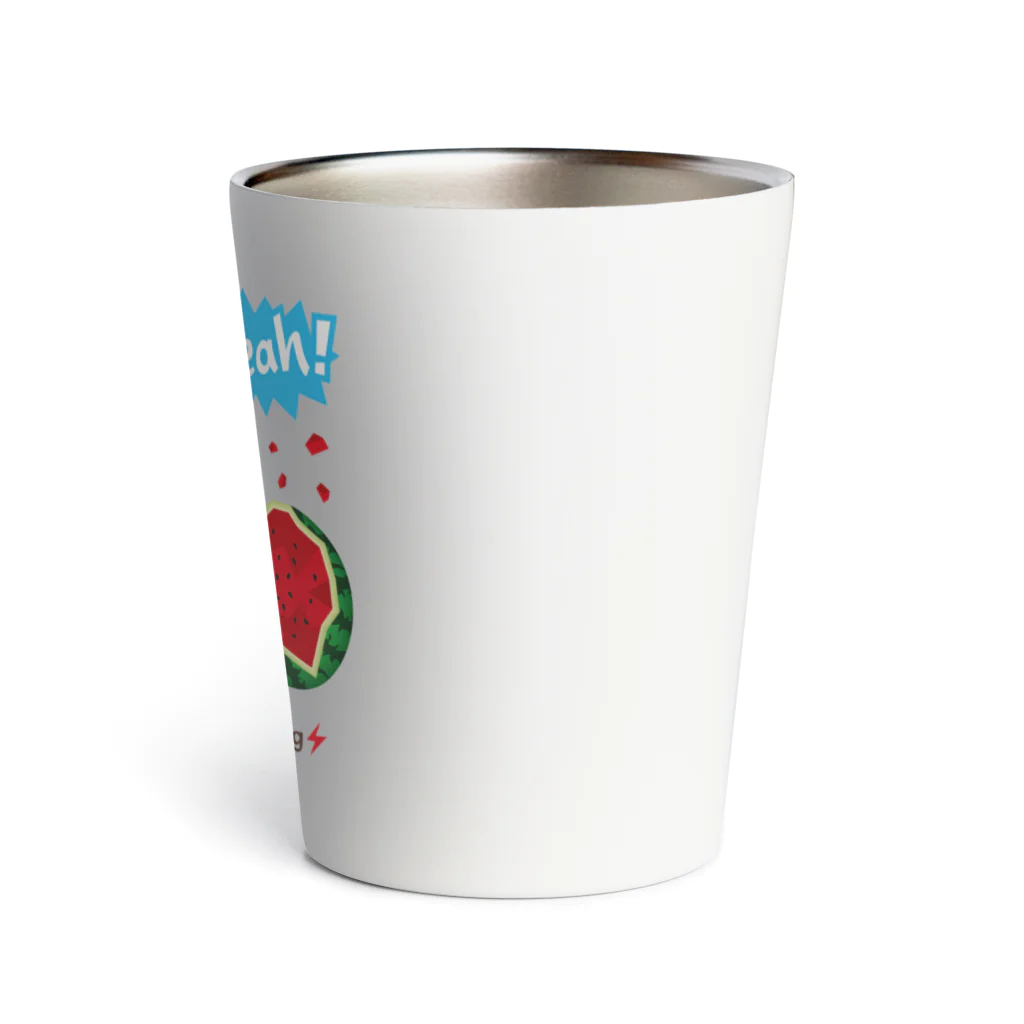 Train Kids! SOUVENIR SHOPの青い電車 「 スイカ割り 」 Thermo Tumbler