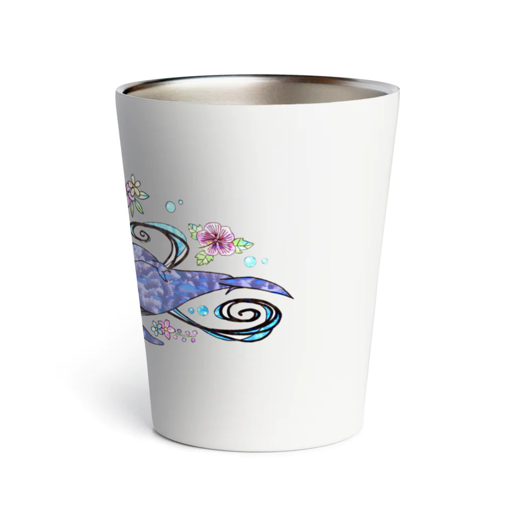 Aquagirl Zamami のZamami クジラ親子 Thermo Tumbler