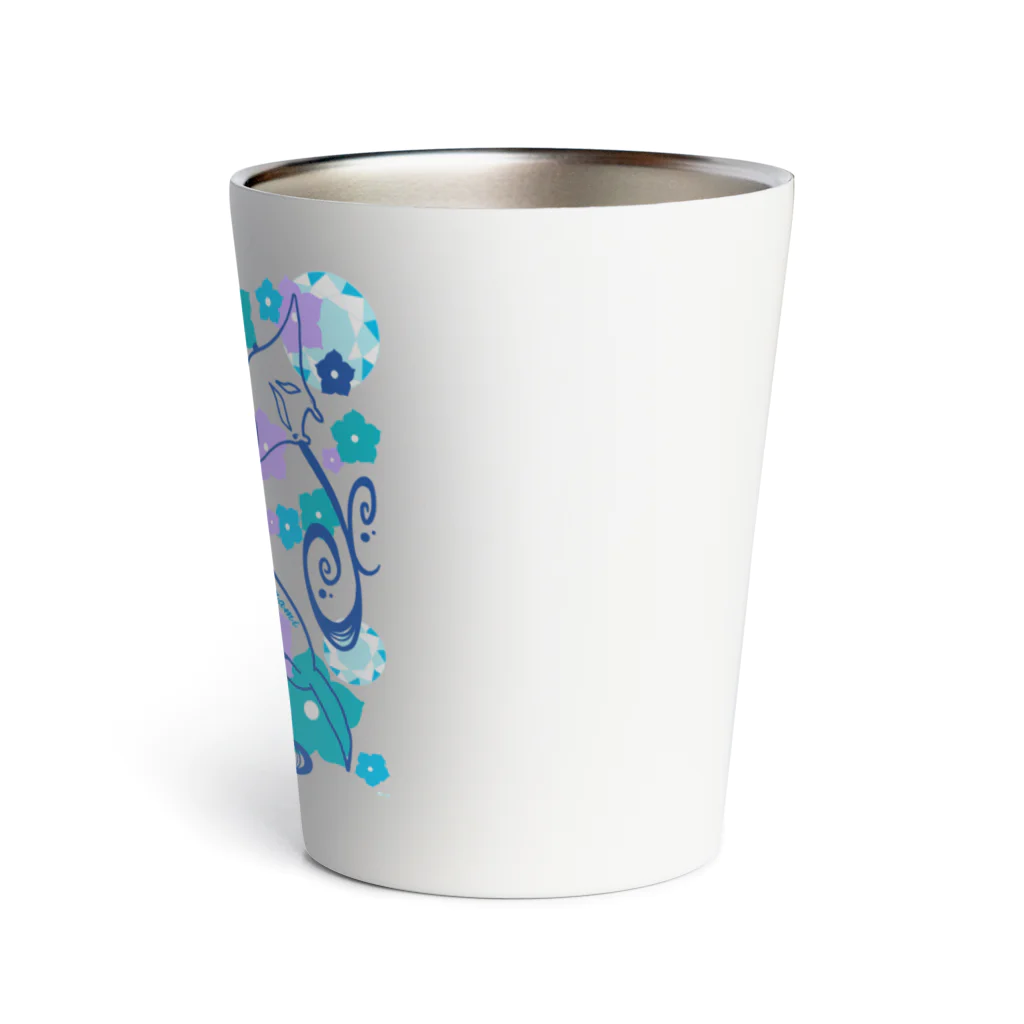 Aquagirl Zamami のZamami サマーシーフラワー Thermo Tumbler