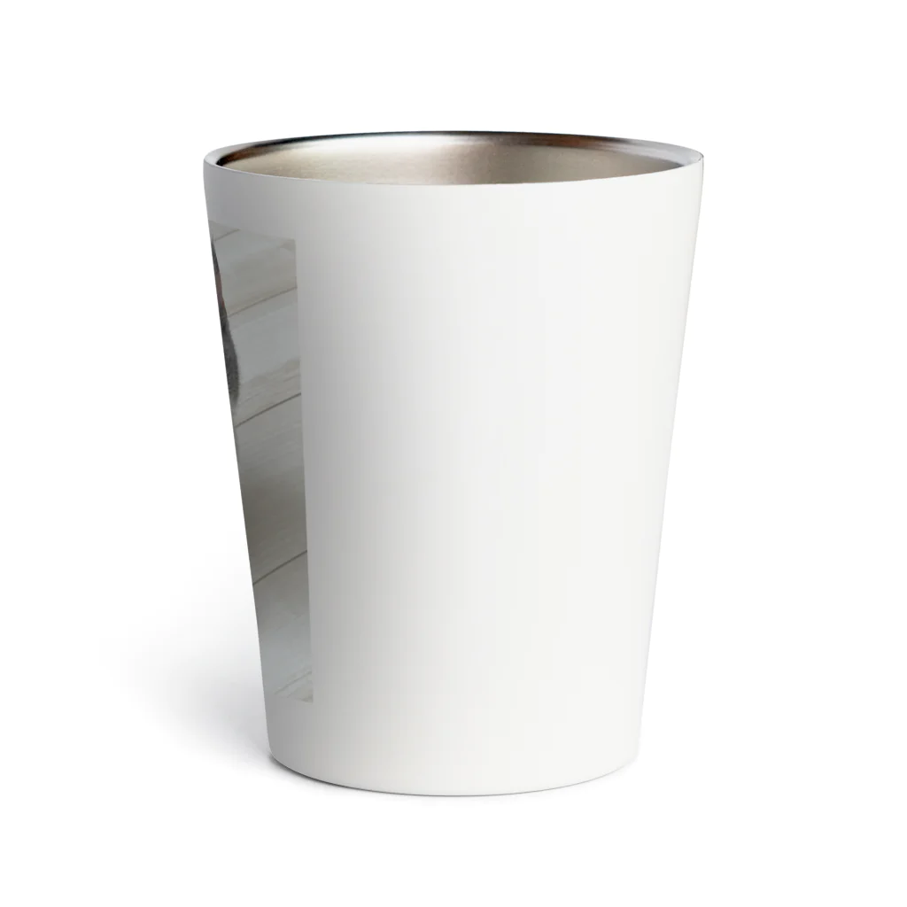 ねこのジゼルのかわいい（背景あり） Thermo Tumbler