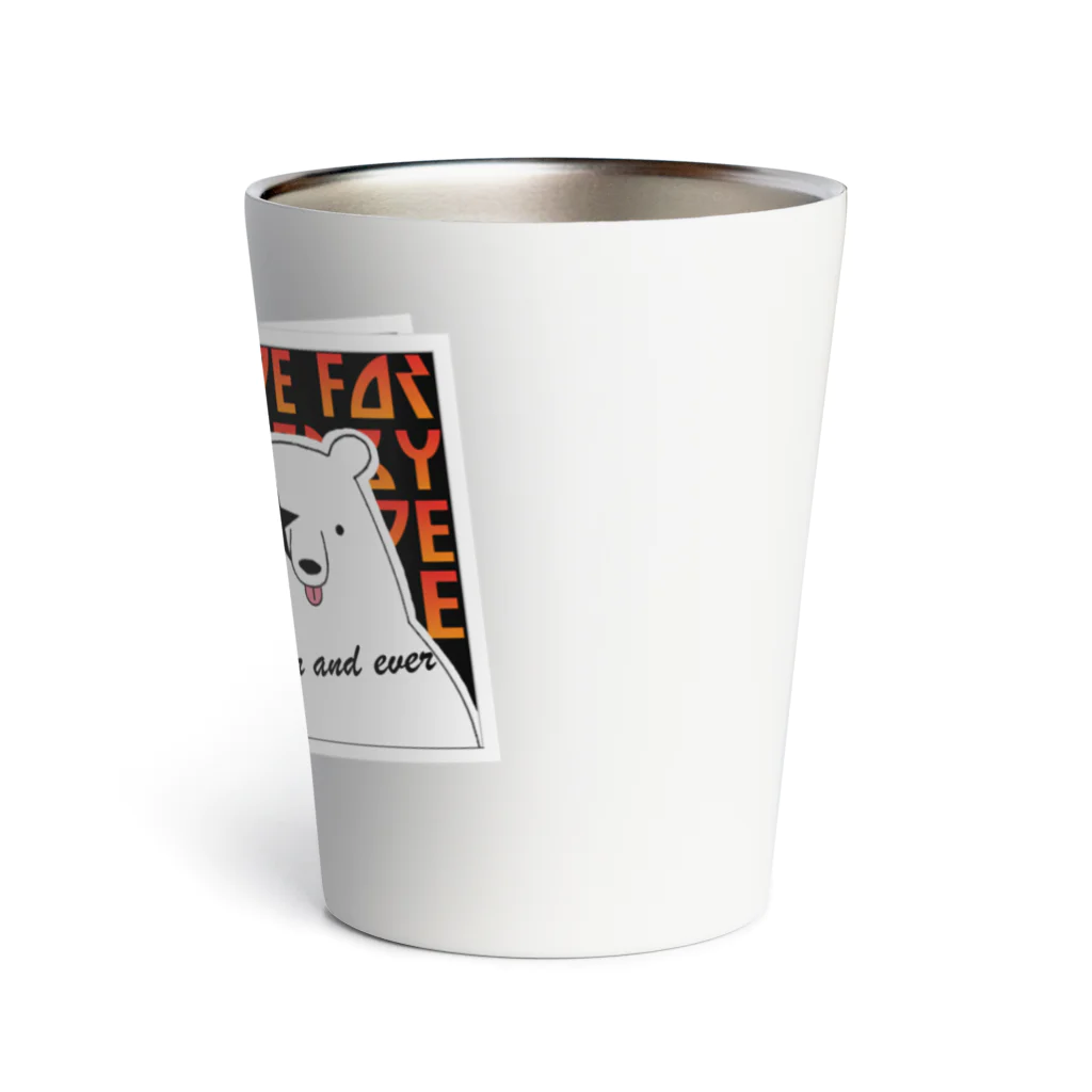 シロクマ商店のKISSクマ Thermo Tumbler