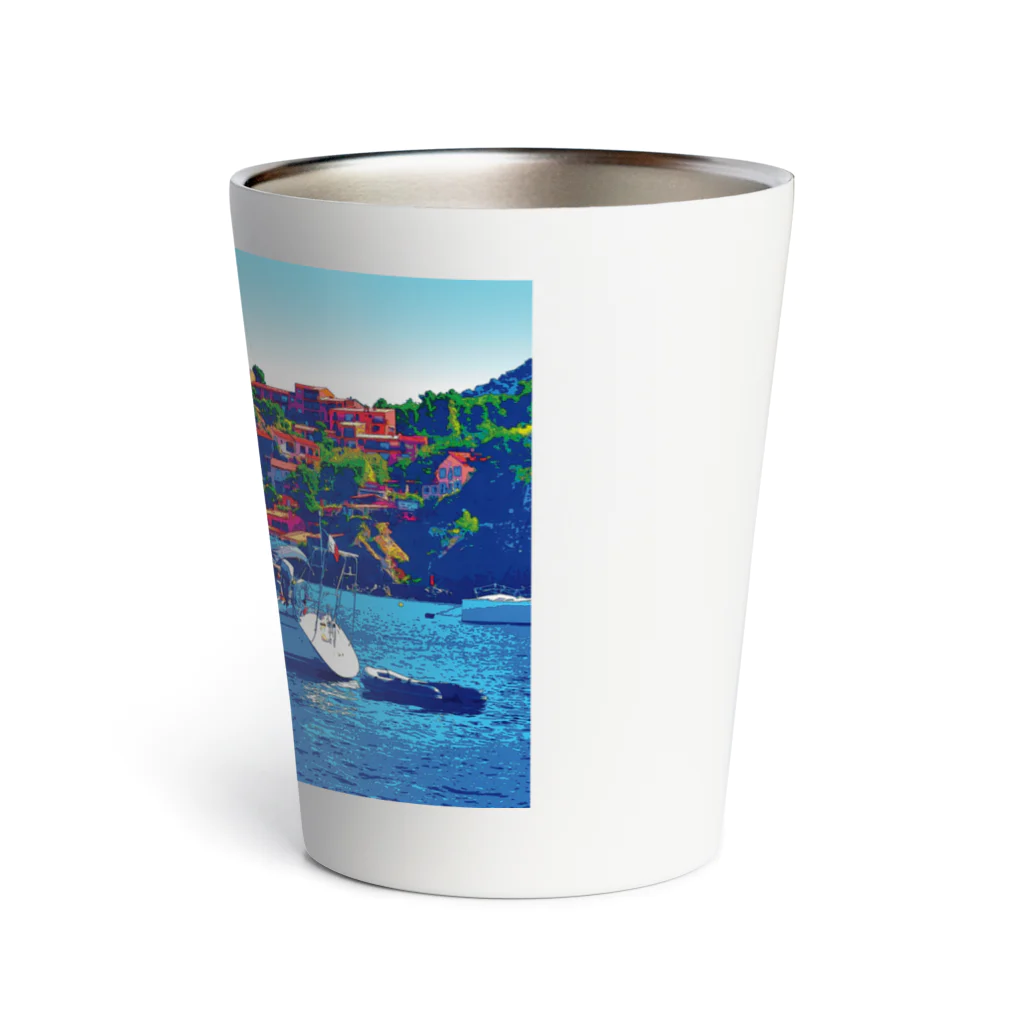 GALLERY misutawoのフランス コート・ダジュールのヨット Thermo Tumbler