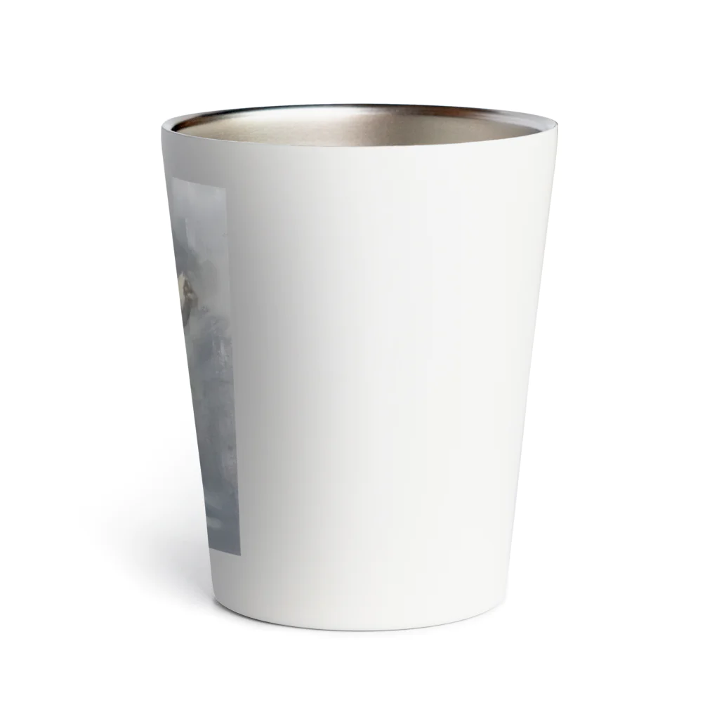 工房HANEの白バラが好き Thermo Tumbler