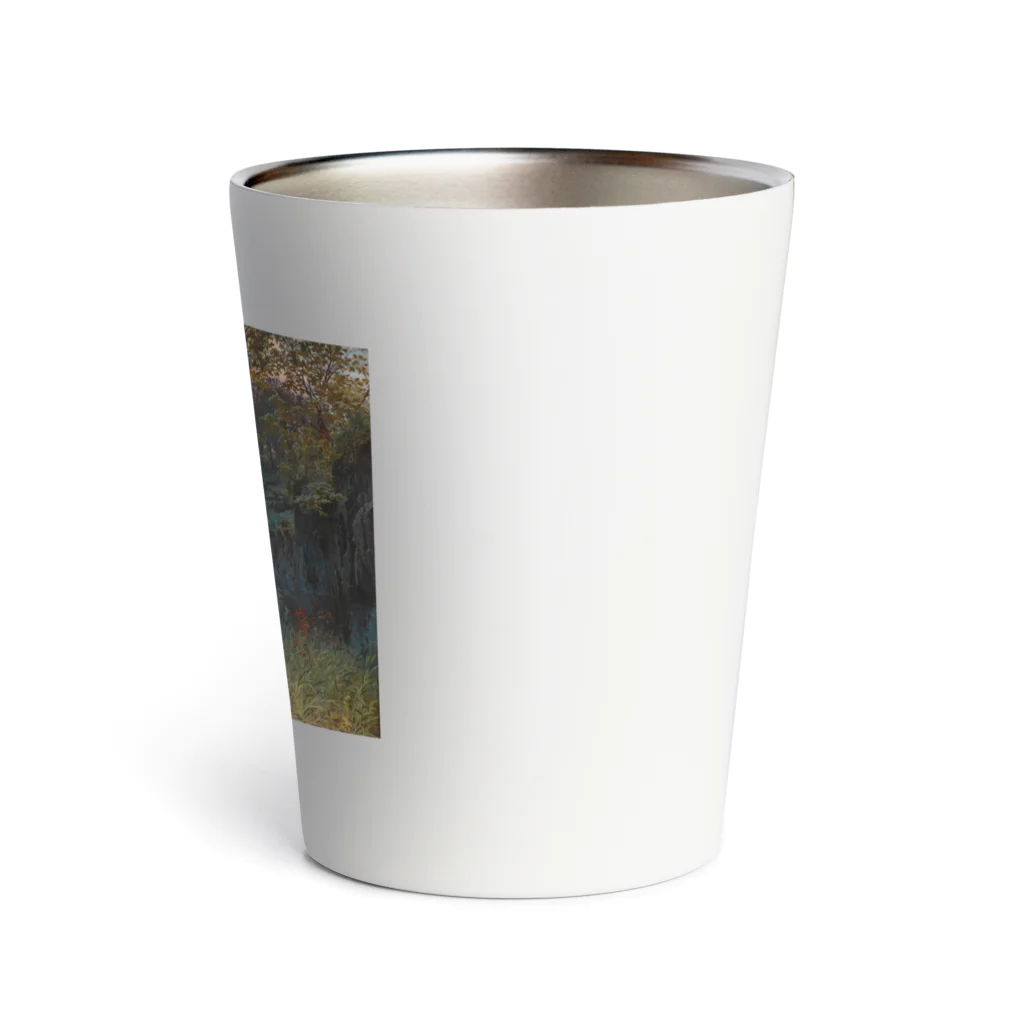 世界の絵画アートグッズのフェルディナント・ナブ 《山岳湖畔の宮殿》 Thermo Tumbler