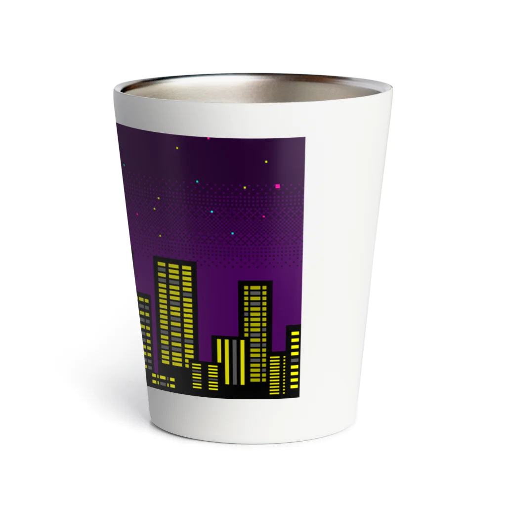 ドット絵アイテムの夜景 Thermo Tumbler